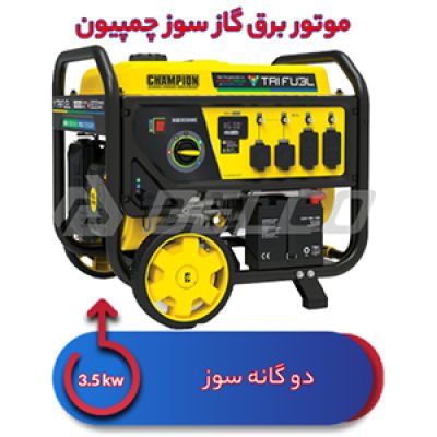 موتوربرق گازسوز 3.5 کیلووات چمپیون (73001i-DF-EU) 3500E